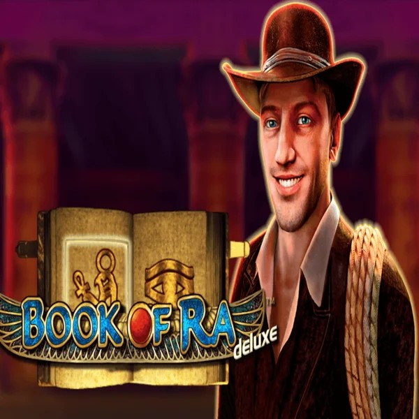 Official Slots logo: Book of Ra Deluxe by Novomatic at Ny Spins Casino