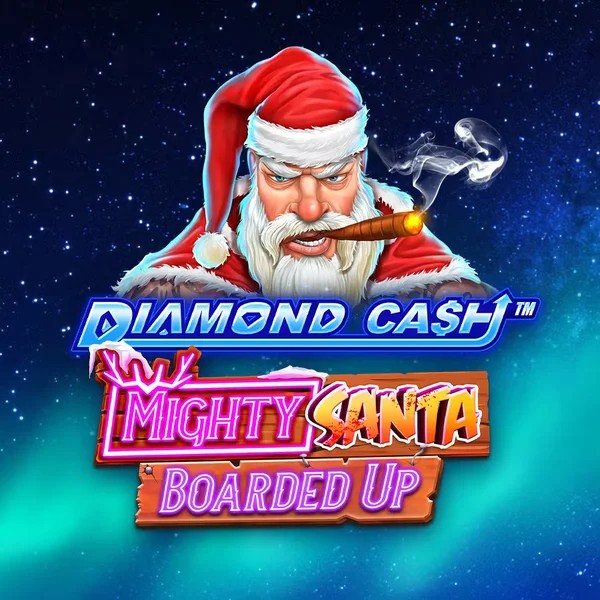 Diamond Cash Mighty Santa Boarded Up logo by Greentube Ny Spins Casino