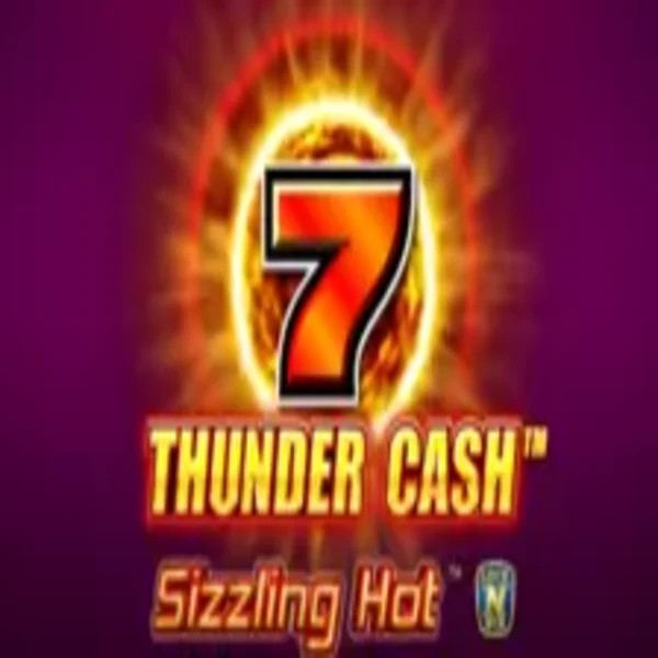 Thunder Cash Sizzling Hot online game logo by Novomatic on nyspins.cc